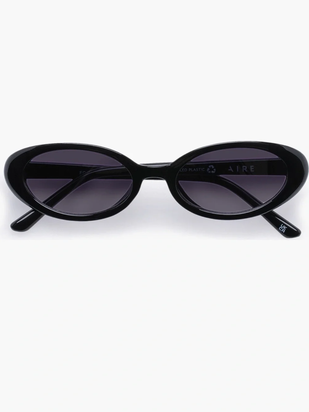 Aire Fornax 53mm Black Oval Sunglasses for Women